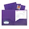 C-Line Products TwoPocket Heavyweight Poly Portfolio Folder, Purple Set of 25 Folders, 25PK 33959-BX - alternate 1